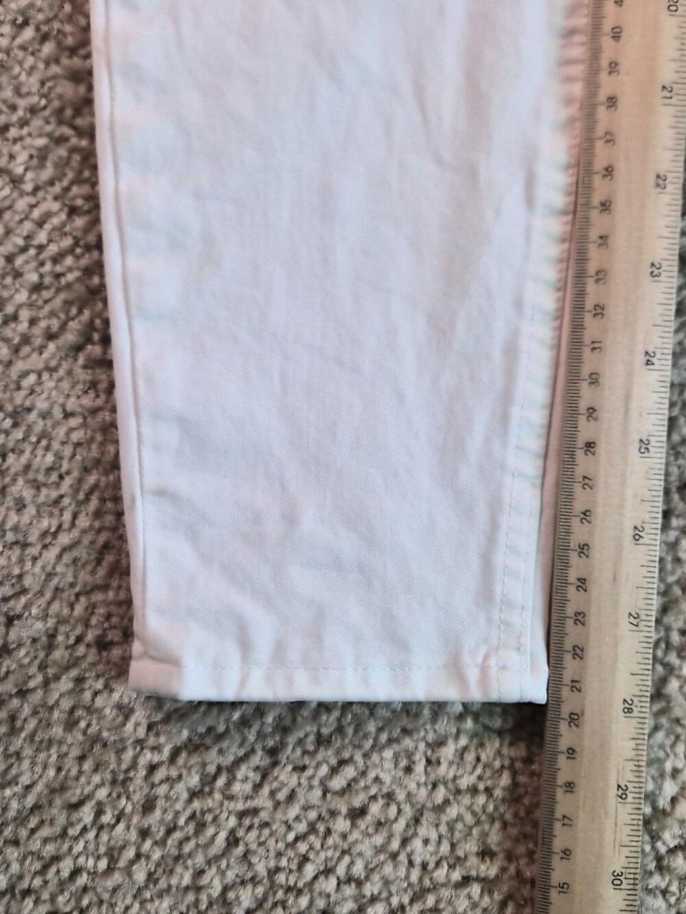 White House Black Market Women’s The Sculpt Skinny Ankle Jeans Size 2 White G044 - Picture 9 of 10
